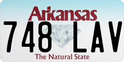 AR license plate 748LAV
