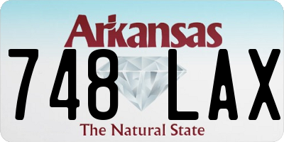 AR license plate 748LAX