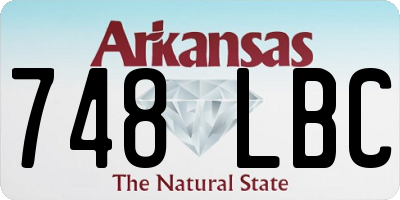 AR license plate 748LBC