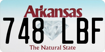 AR license plate 748LBF