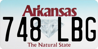 AR license plate 748LBG