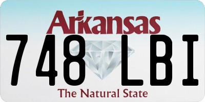 AR license plate 748LBI