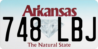 AR license plate 748LBJ