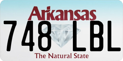AR license plate 748LBL