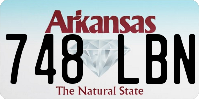 AR license plate 748LBN