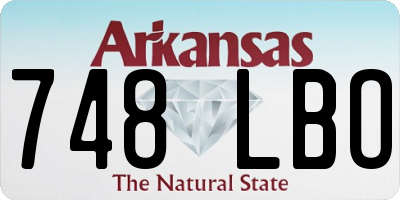AR license plate 748LBO