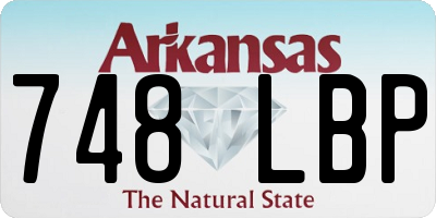 AR license plate 748LBP