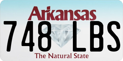 AR license plate 748LBS