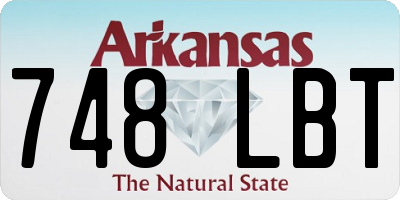 AR license plate 748LBT
