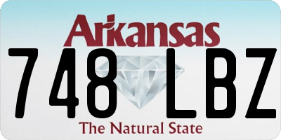 AR license plate 748LBZ