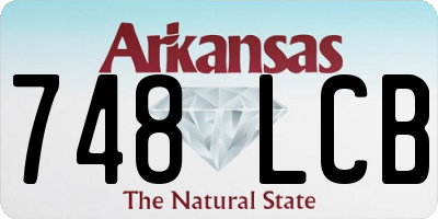 AR license plate 748LCB
