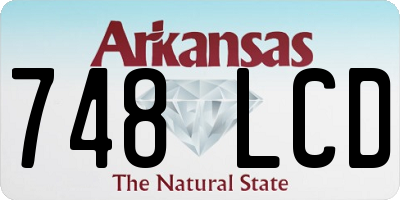 AR license plate 748LCD
