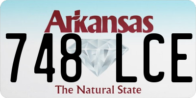 AR license plate 748LCE