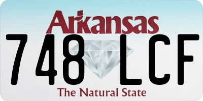 AR license plate 748LCF