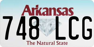 AR license plate 748LCG