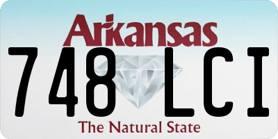 AR license plate 748LCI