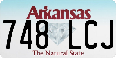 AR license plate 748LCJ