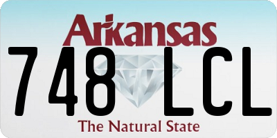 AR license plate 748LCL