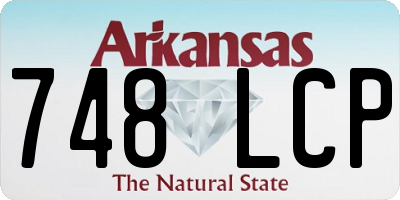 AR license plate 748LCP
