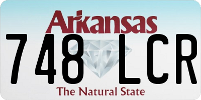 AR license plate 748LCR