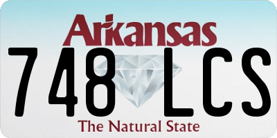 AR license plate 748LCS