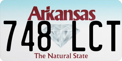 AR license plate 748LCT
