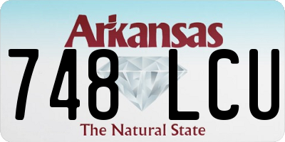 AR license plate 748LCU