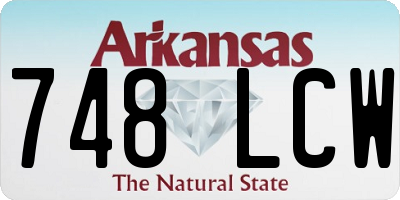 AR license plate 748LCW