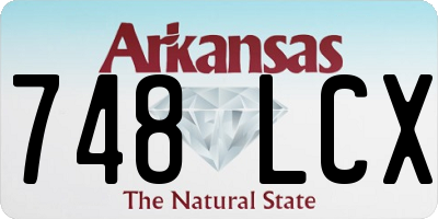 AR license plate 748LCX
