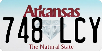 AR license plate 748LCY