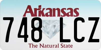 AR license plate 748LCZ