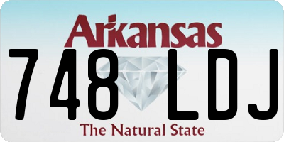 AR license plate 748LDJ
