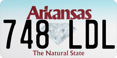 AR license plate 748LDL