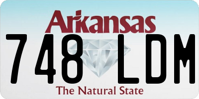 AR license plate 748LDM