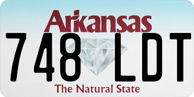 AR license plate 748LDT