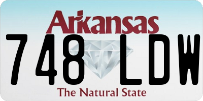 AR license plate 748LDW