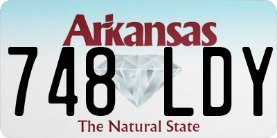 AR license plate 748LDY
