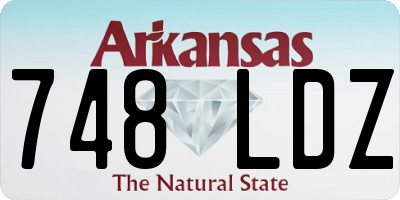 AR license plate 748LDZ