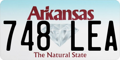 AR license plate 748LEA
