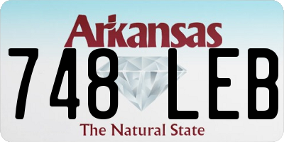 AR license plate 748LEB