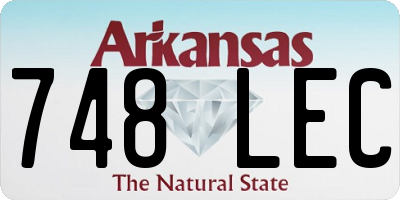 AR license plate 748LEC