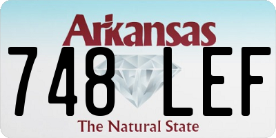 AR license plate 748LEF