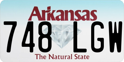 AR license plate 748LGW