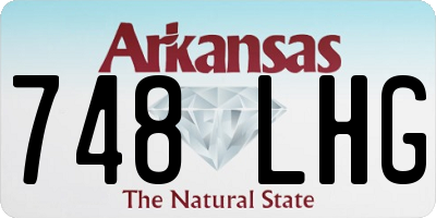 AR license plate 748LHG