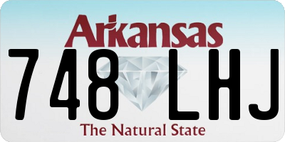 AR license plate 748LHJ