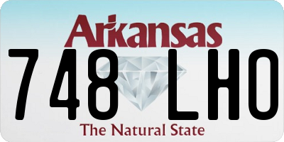 AR license plate 748LHO