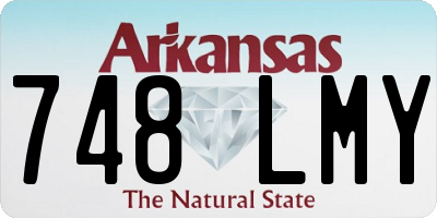 AR license plate 748LMY