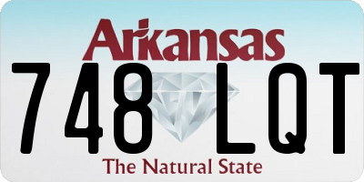 AR license plate 748LQT