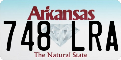 AR license plate 748LRA