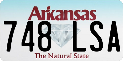 AR license plate 748LSA